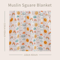 CoolaPeach muslin swaddle blanket bubble structure highlights airy comfort