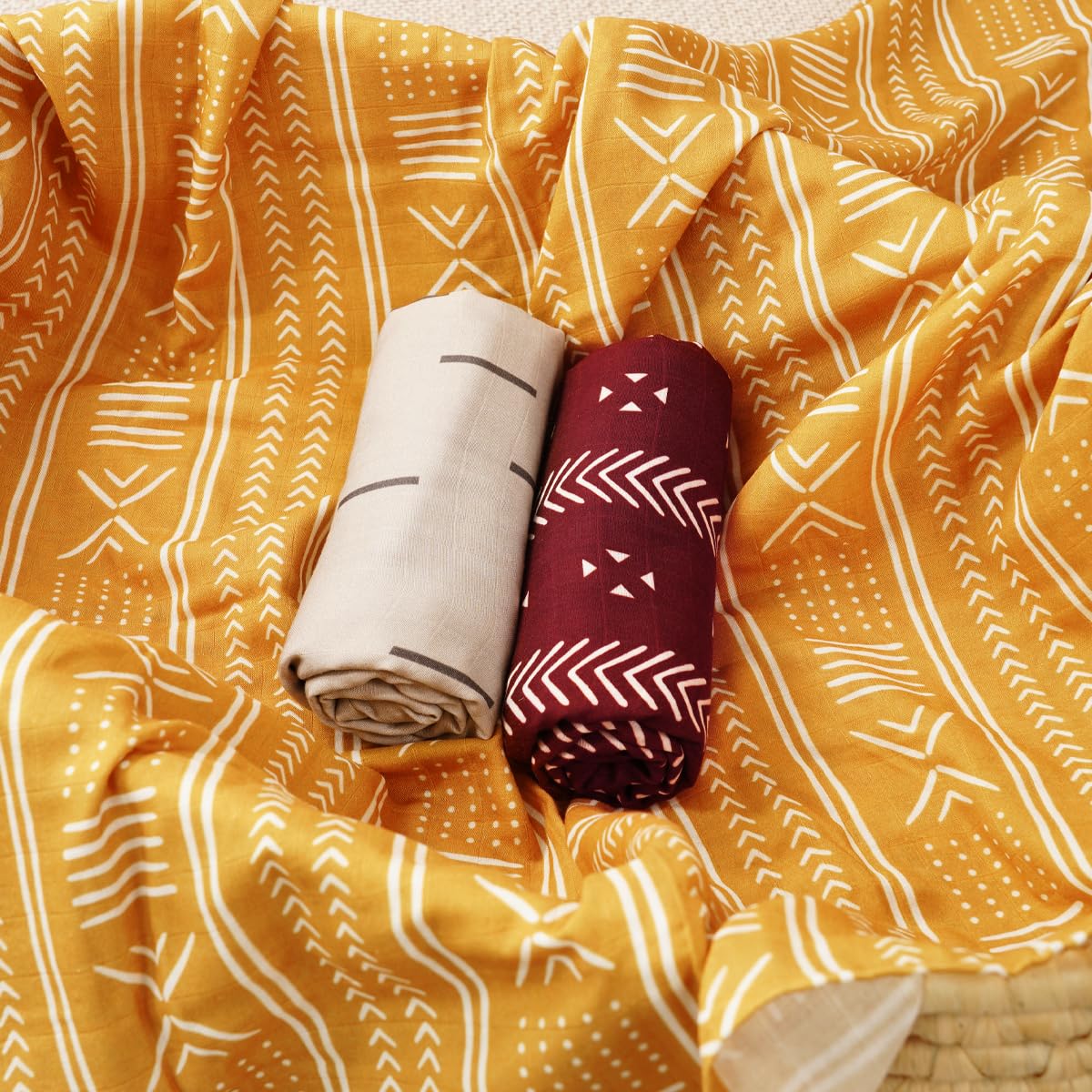 CoolaPeach muslin swaddle blanket nursing cover use, discreetly shielding during feeding.