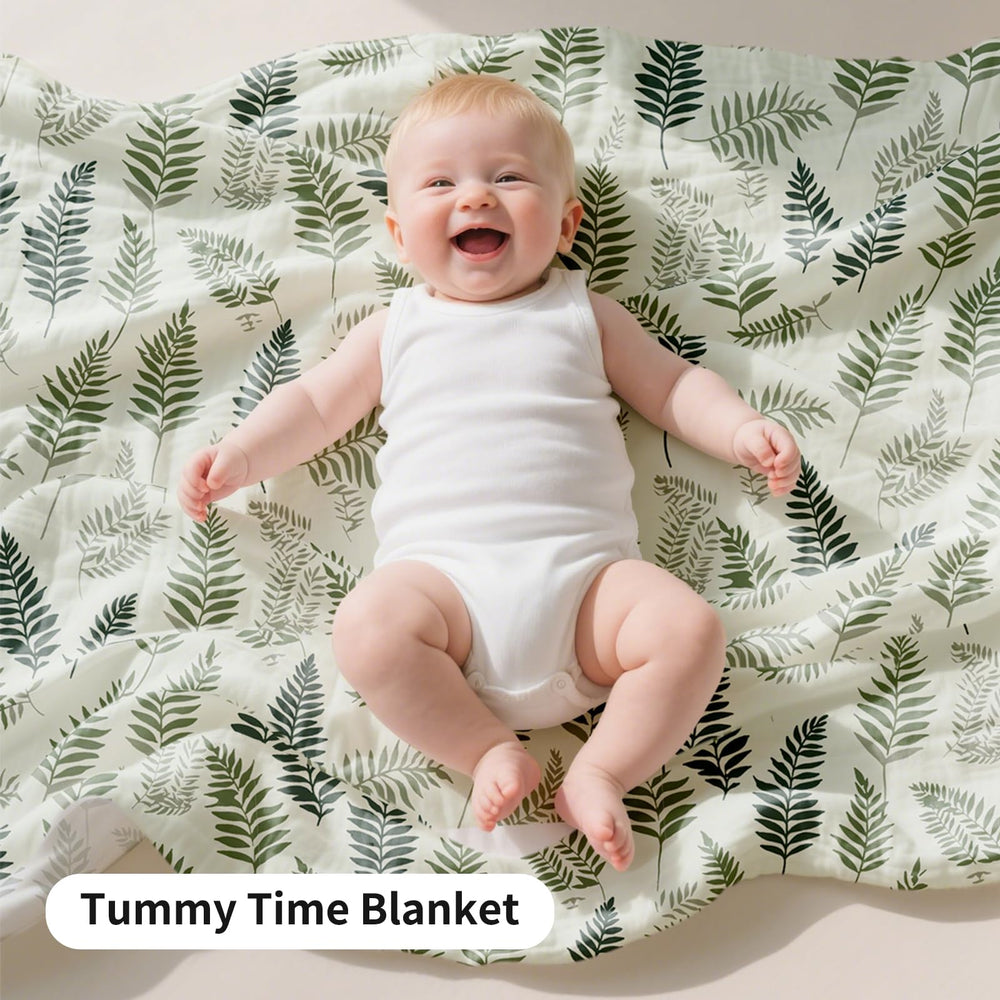 CoolaPeach muslin swaddle burp-cloth-use features soft fabric for gentle cleanup