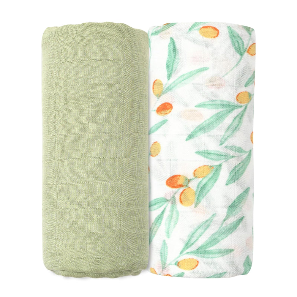 CoolaPeach muslin swaddle soft-weave demonstrates breathable, skin-friendly wrap for newborns