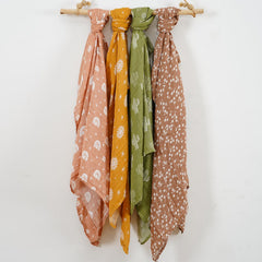 CoolaPeach receiving blanket in nursery setup highlighting versatile cover and wrap.