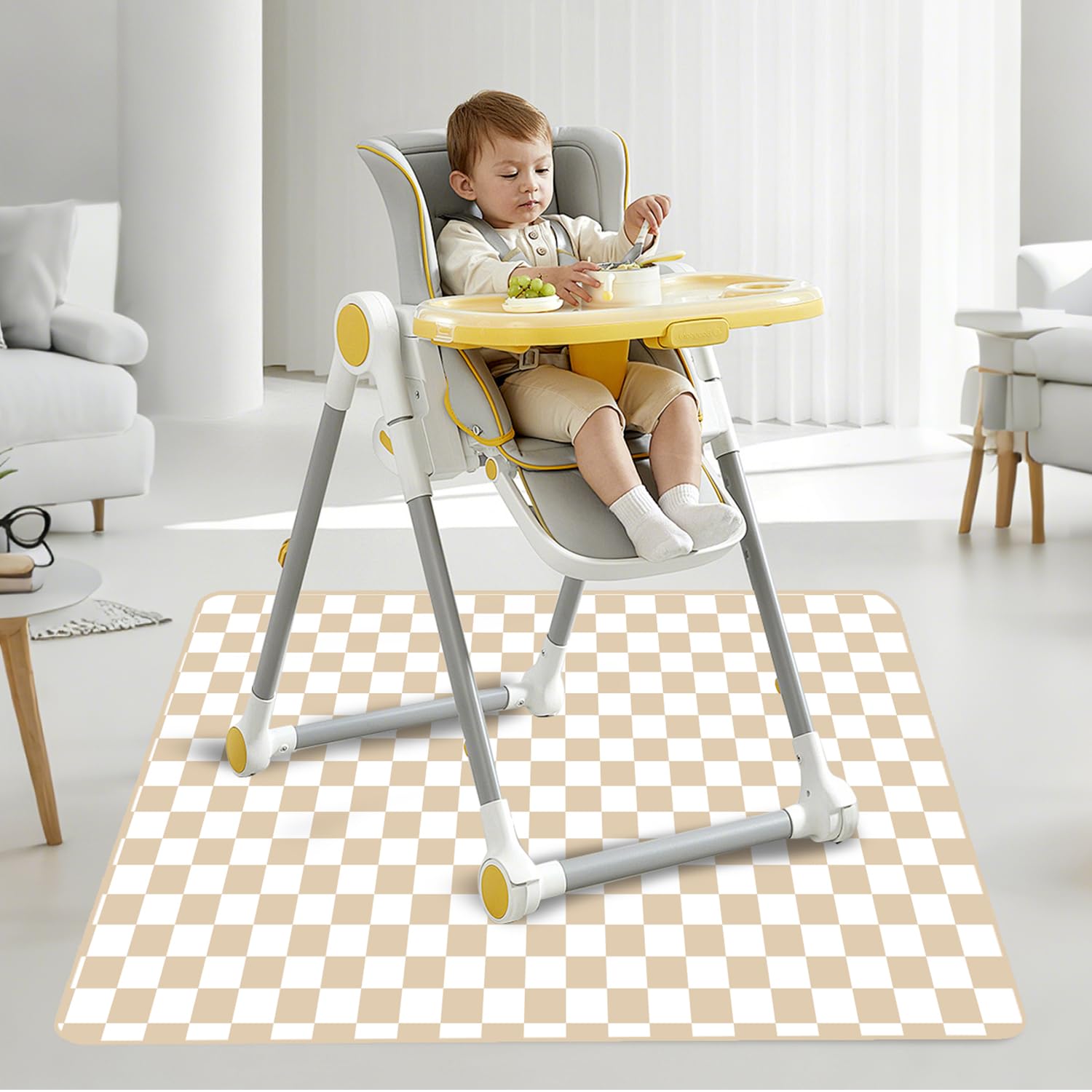 CoolaPeach Splat Mat folded neatly for quick storage after meals