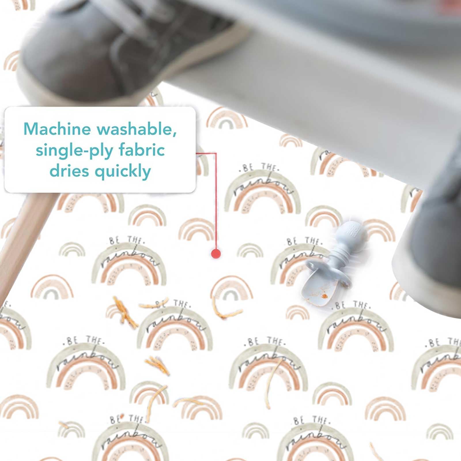 CoolaPeach splat mat reinforced stitching for frequent washing