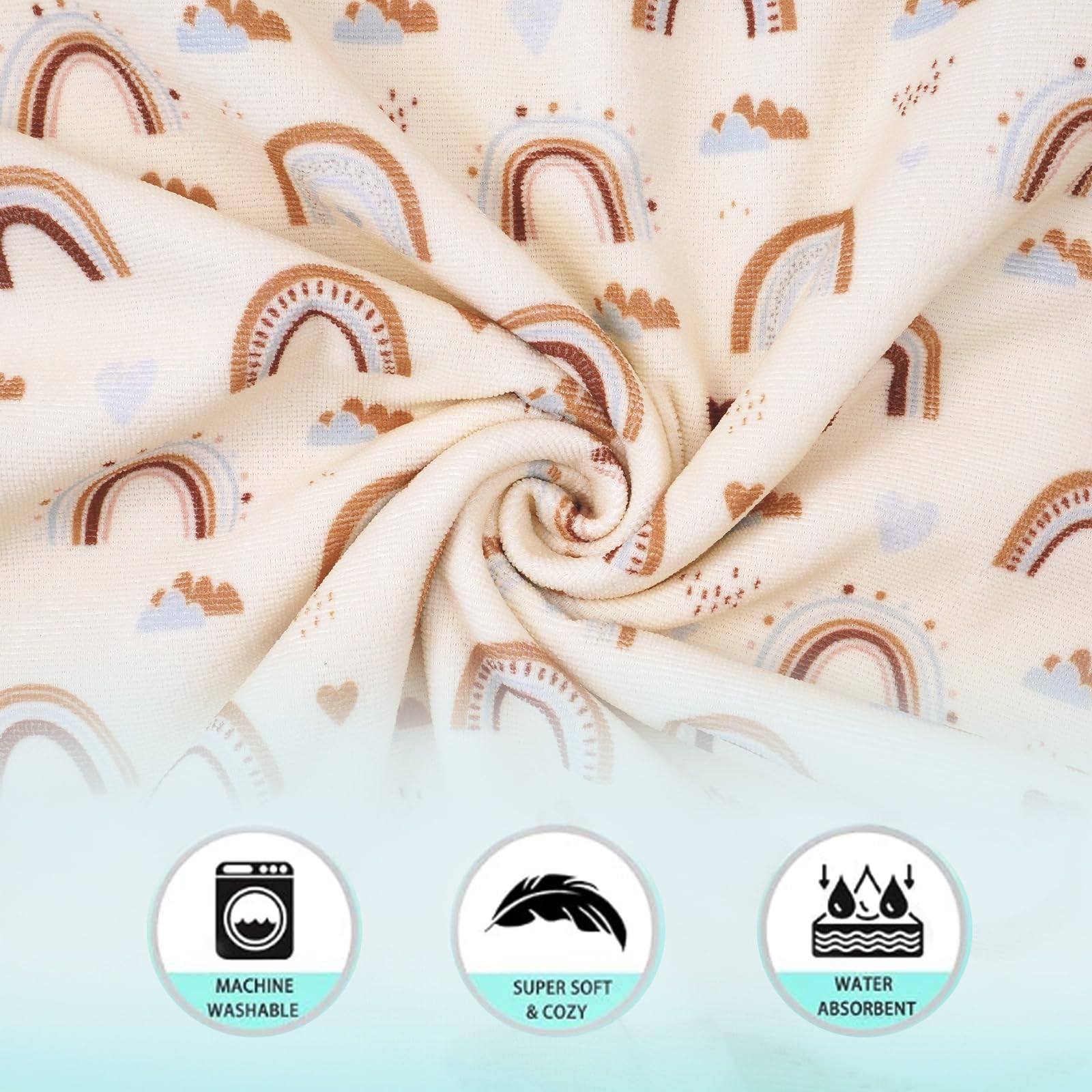 CoolaPeach microfiber absorbent quick-dry fabric supporting rapid drying.