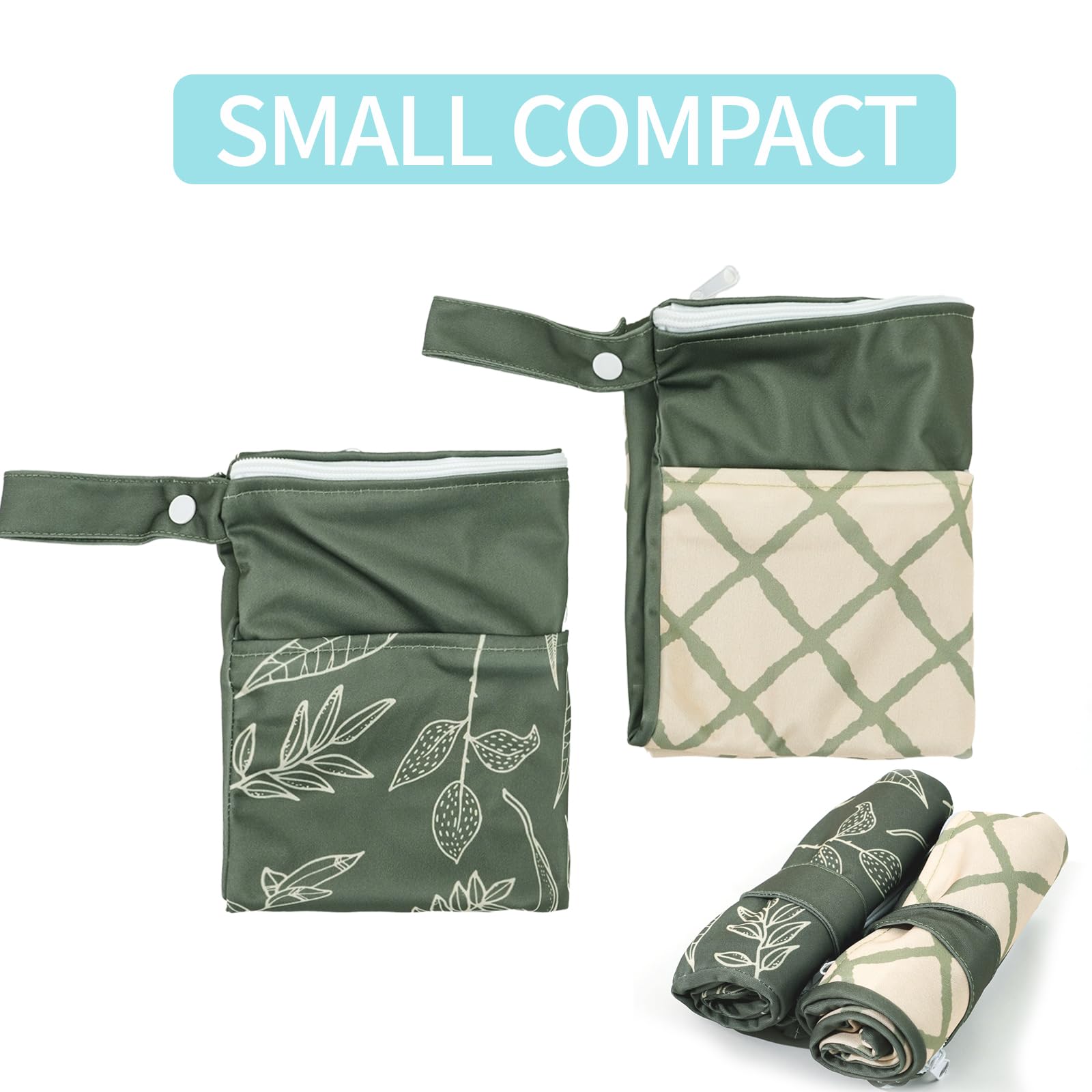CoolaPeach leaves and grids print adds stylish everyday appeal.