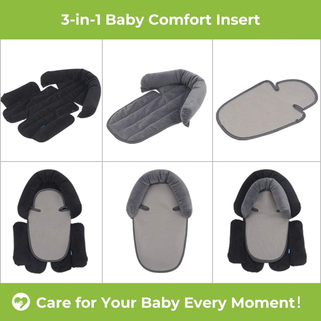 CoolBEBE stroller cushion demonstrates comfortable rides during daily strolls.