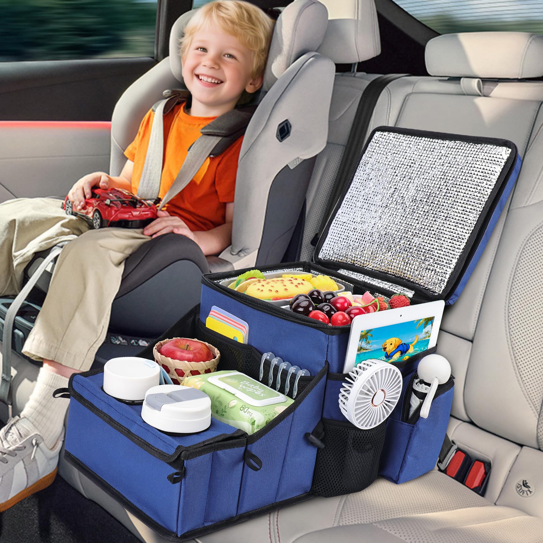 COOLBEBE easy-cleaning car seat organizer stays tidy with a quick wipe.