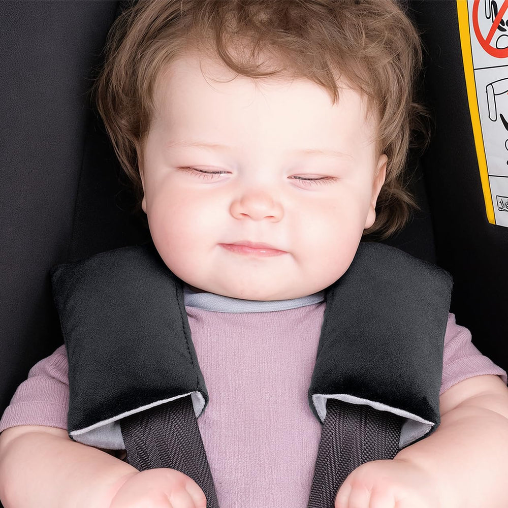 CoolBebe car-seat strap cover softens straps for a snug, irritation-free experience.