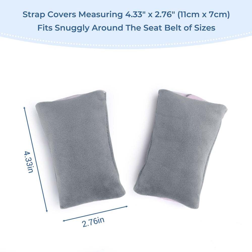 COOLBEBE reversible grey-pink fabric pad offers two color options