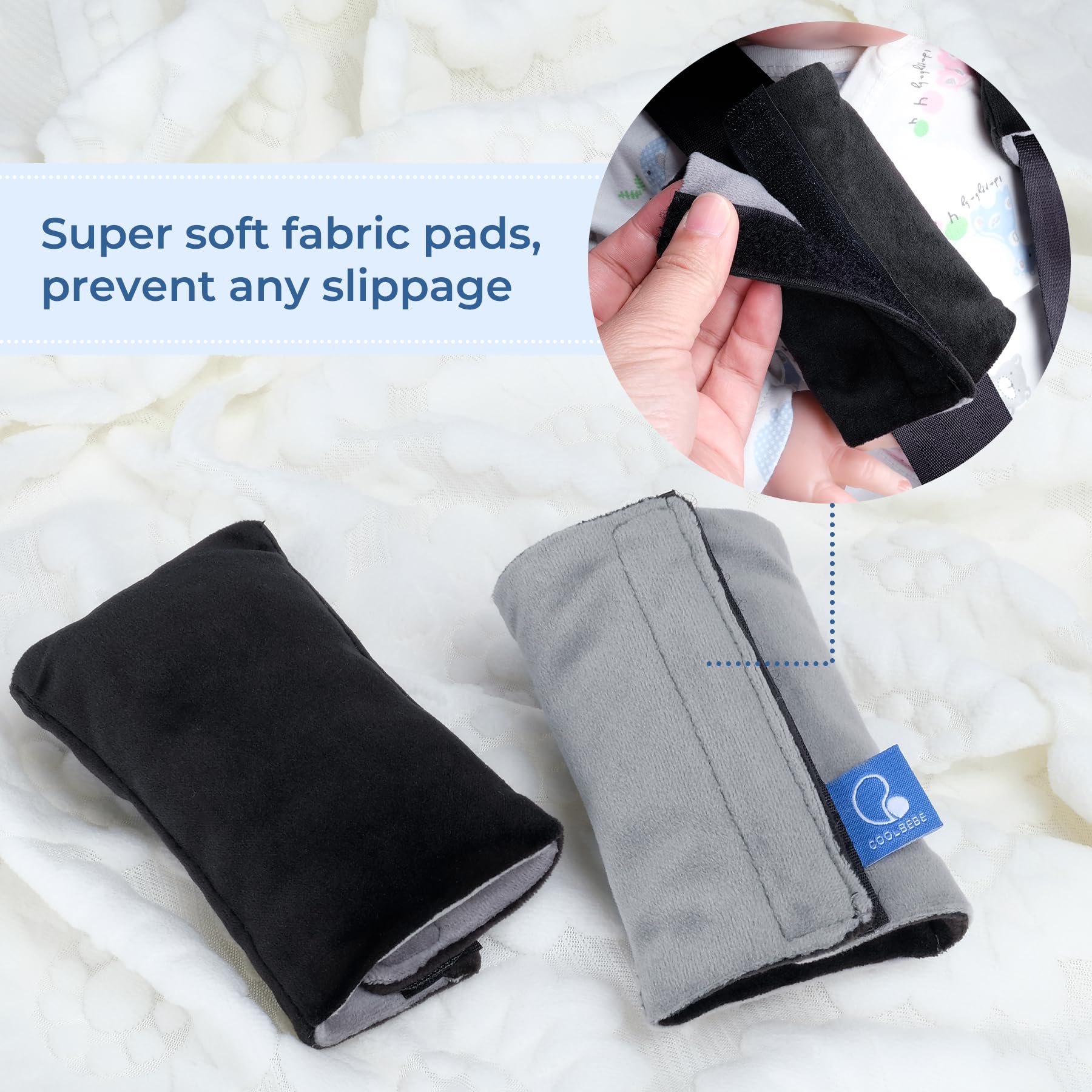 CoolBebe dining-chair belt pad prevents rubbing while little diners sit.