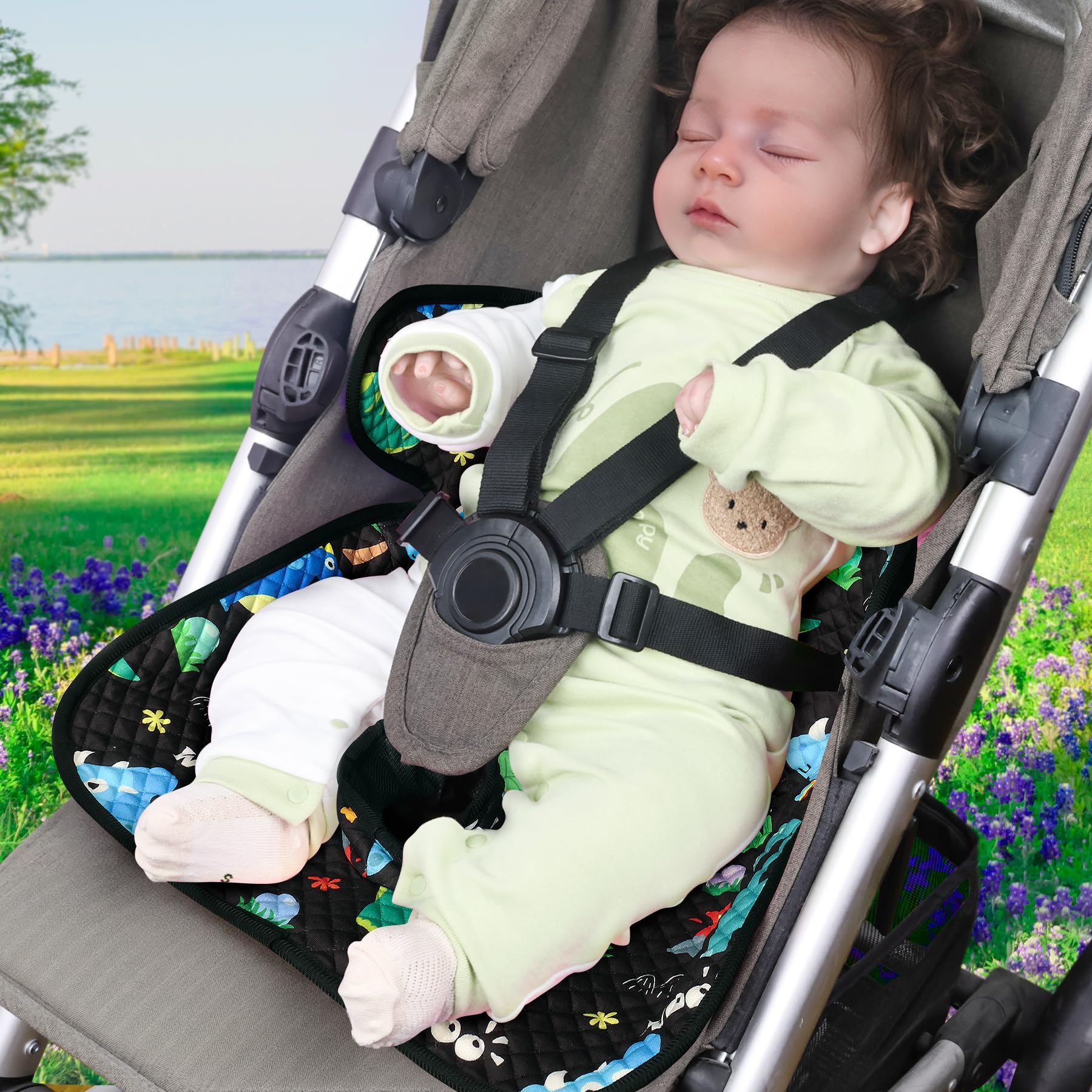 COOLBEBE dinosaur pattern design adds playful style to baby gear