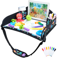 CoolBebe Kids Travel Tray car-seat setup keeps activities organized on long car rides