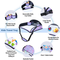 COOLBEBE Mermaid Travel Tray dividers keep snacks organized