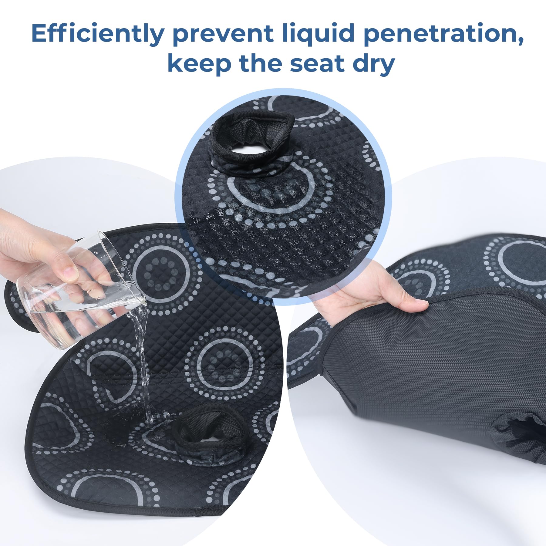 COOLBEBE piddle pad soft cotton layer for gentle baby comfort in transit.