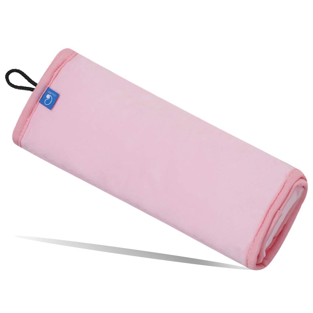 COOLBEBE pink seat belt pillow adds gentle support