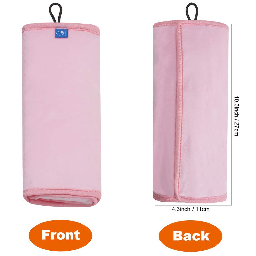 COOLBEBE seat belt pillow removable cover simplifies quick cleaning