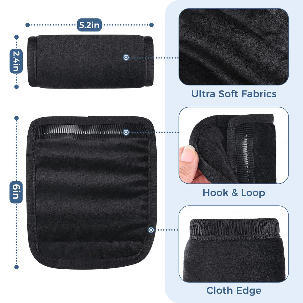 COOLBEBE strap covers in velvet prevent rubbing on delicate skin.