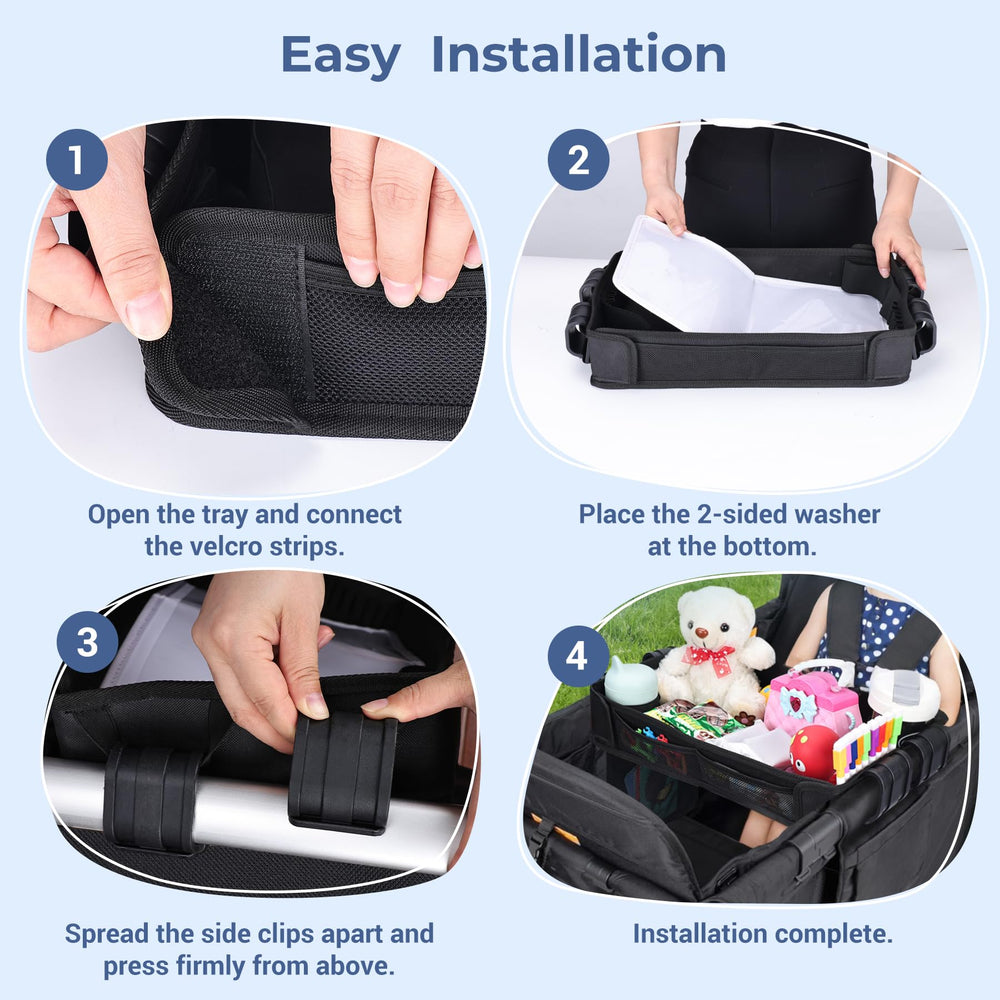 COOLBEBE tissue compartment enables quick tidy-ups after spills.