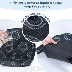 COOLBEBE universal-fit protector works with any seatbelt system.