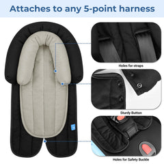 COOLBEBE 2-in-1 stroller-setup highlights versatile cushion during outings