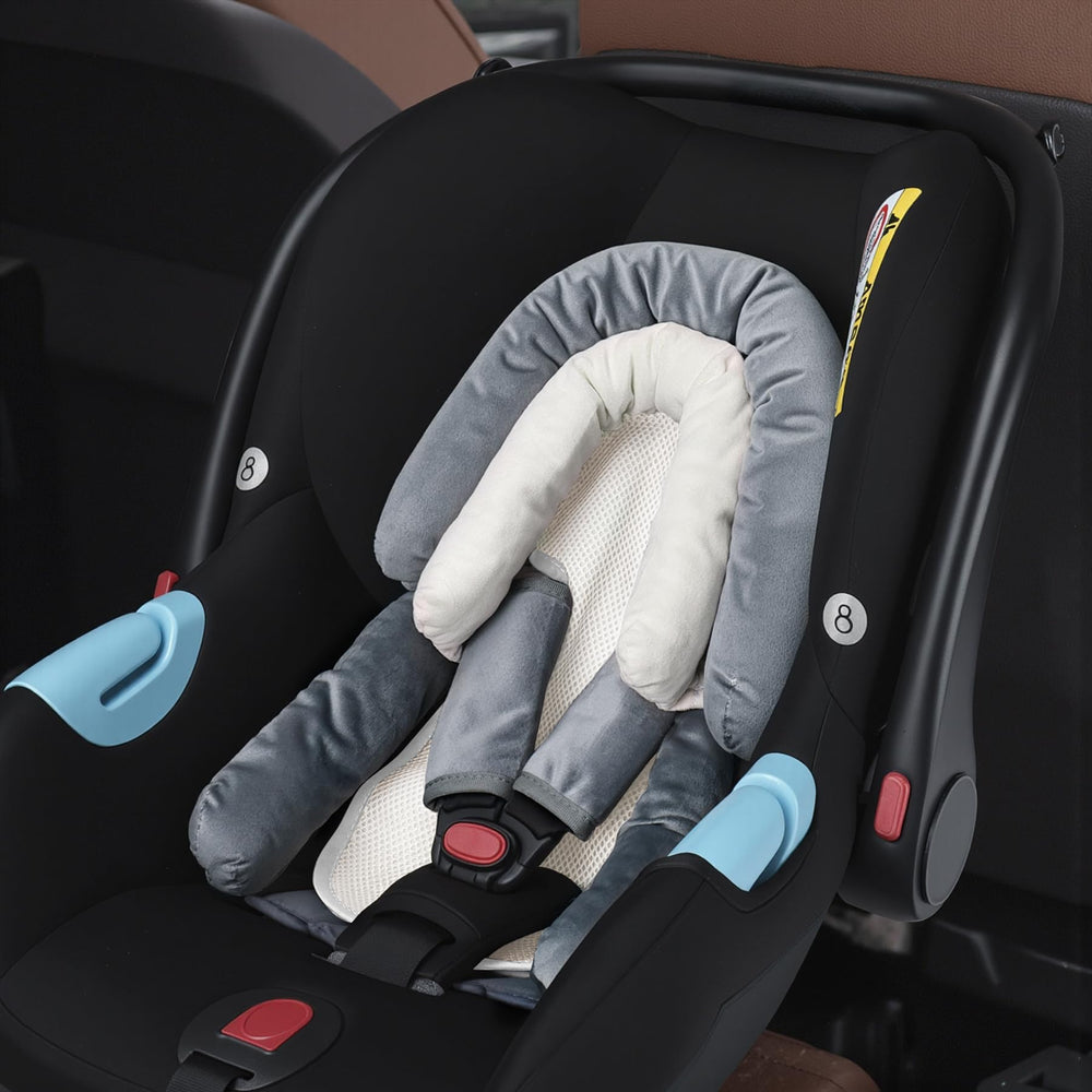 COOLBEBE machine-washable cover makes cleanup quick after messy moments