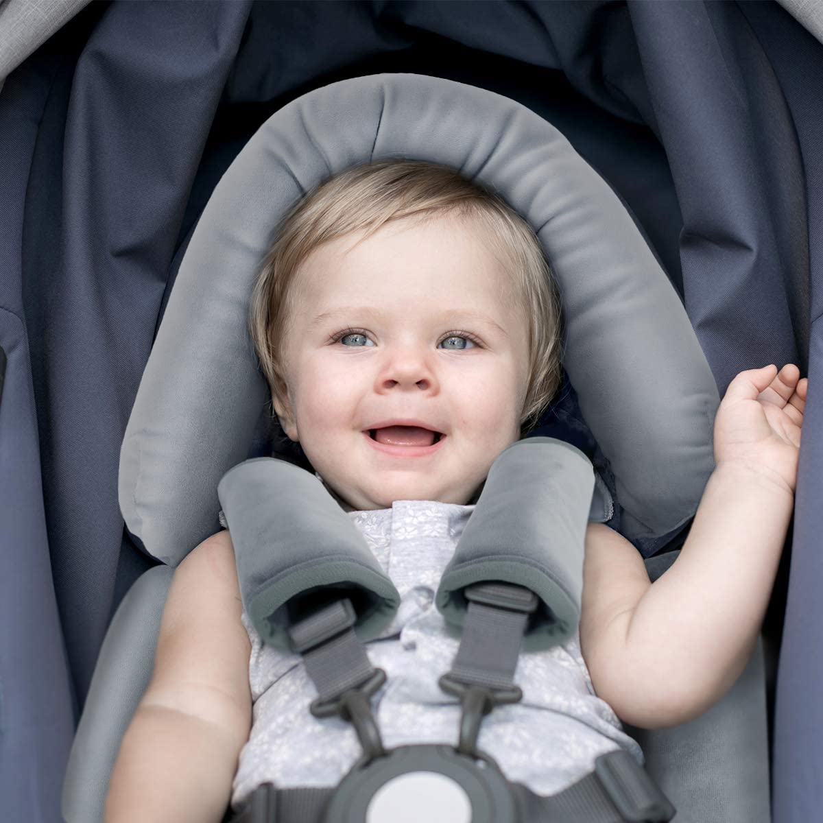 COOLBEBE strap covers closeup protects shoulders with soft padding for comfy rides