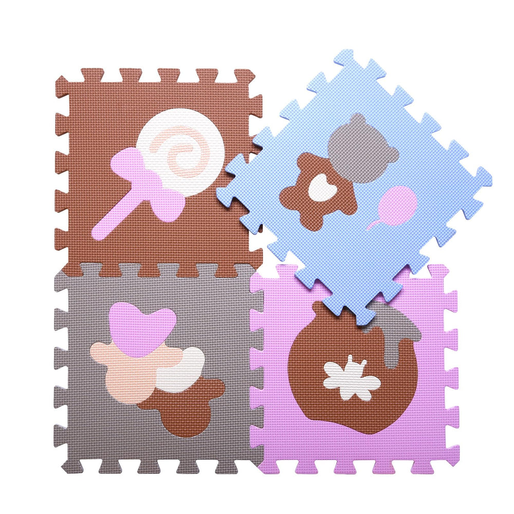 Coolcandy Baby Play Mat interlocking tiles closeup emphasizes easy setup and seamless surface