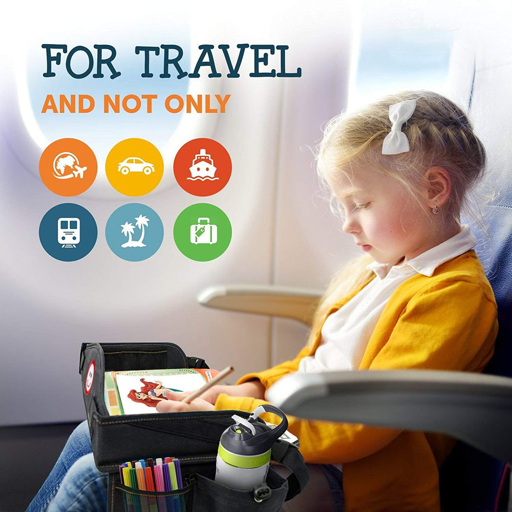 Coolmum Kids Travel Tray waterproof surface for quick cleanups after spills.
