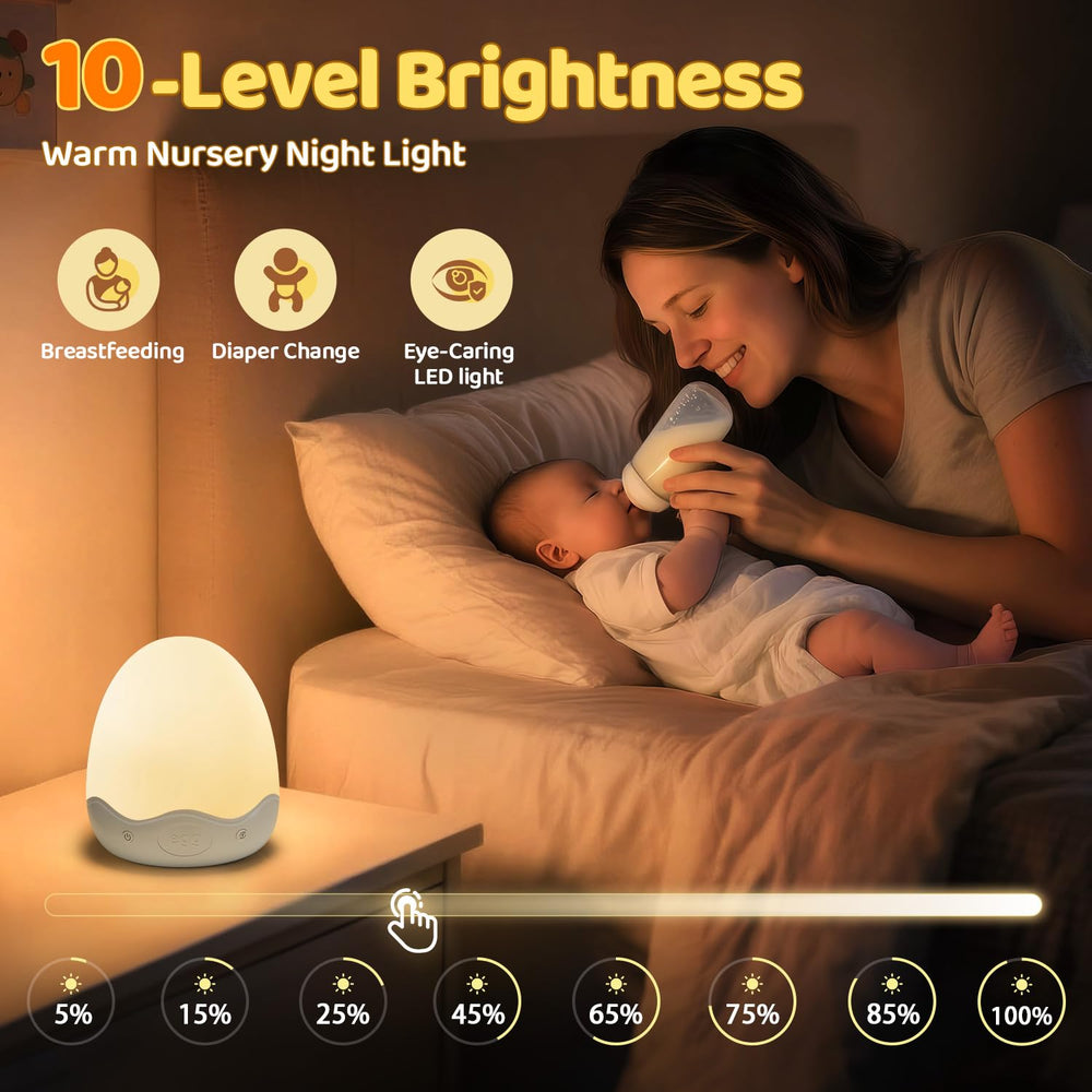 COOLNIGHT egg night light with remote control for bed-time adjustments.