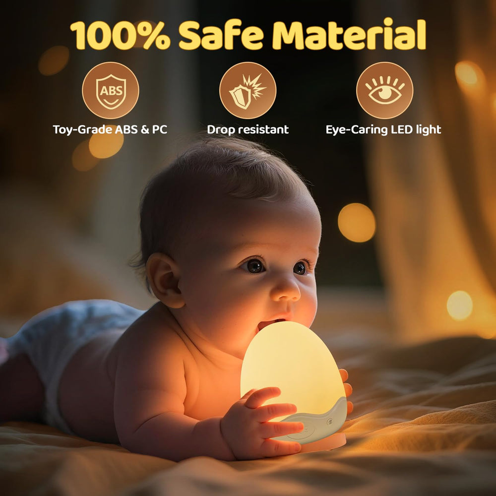 COOLNIGHT egg night light with safe, anti-flicker materials.