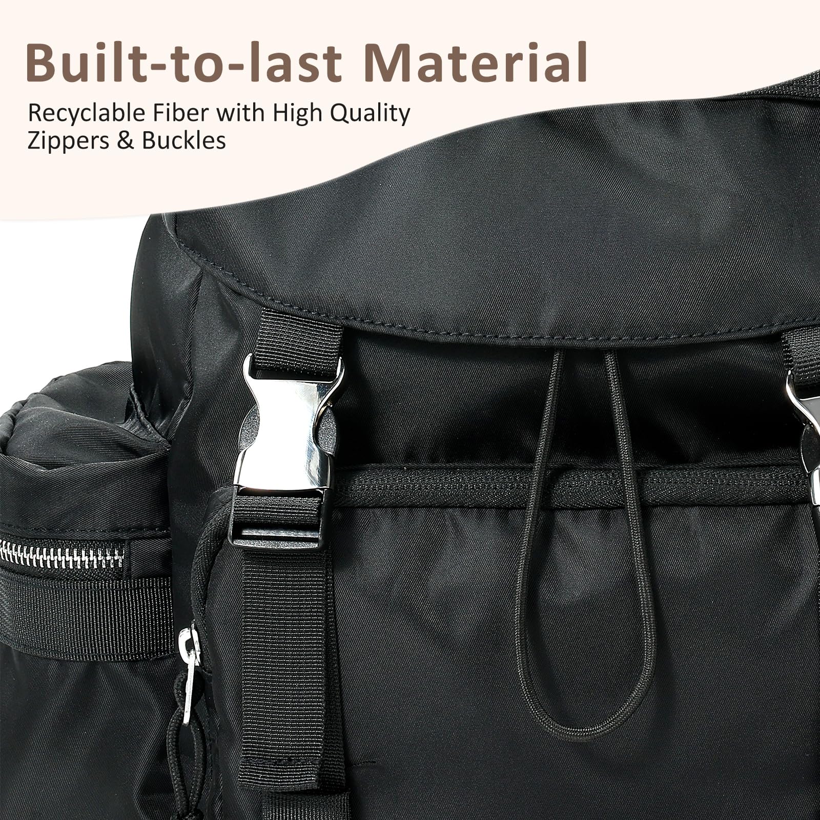 COOLREX Diaper Bag Backpack foldable diaper pad enables quick changes anywhere.
