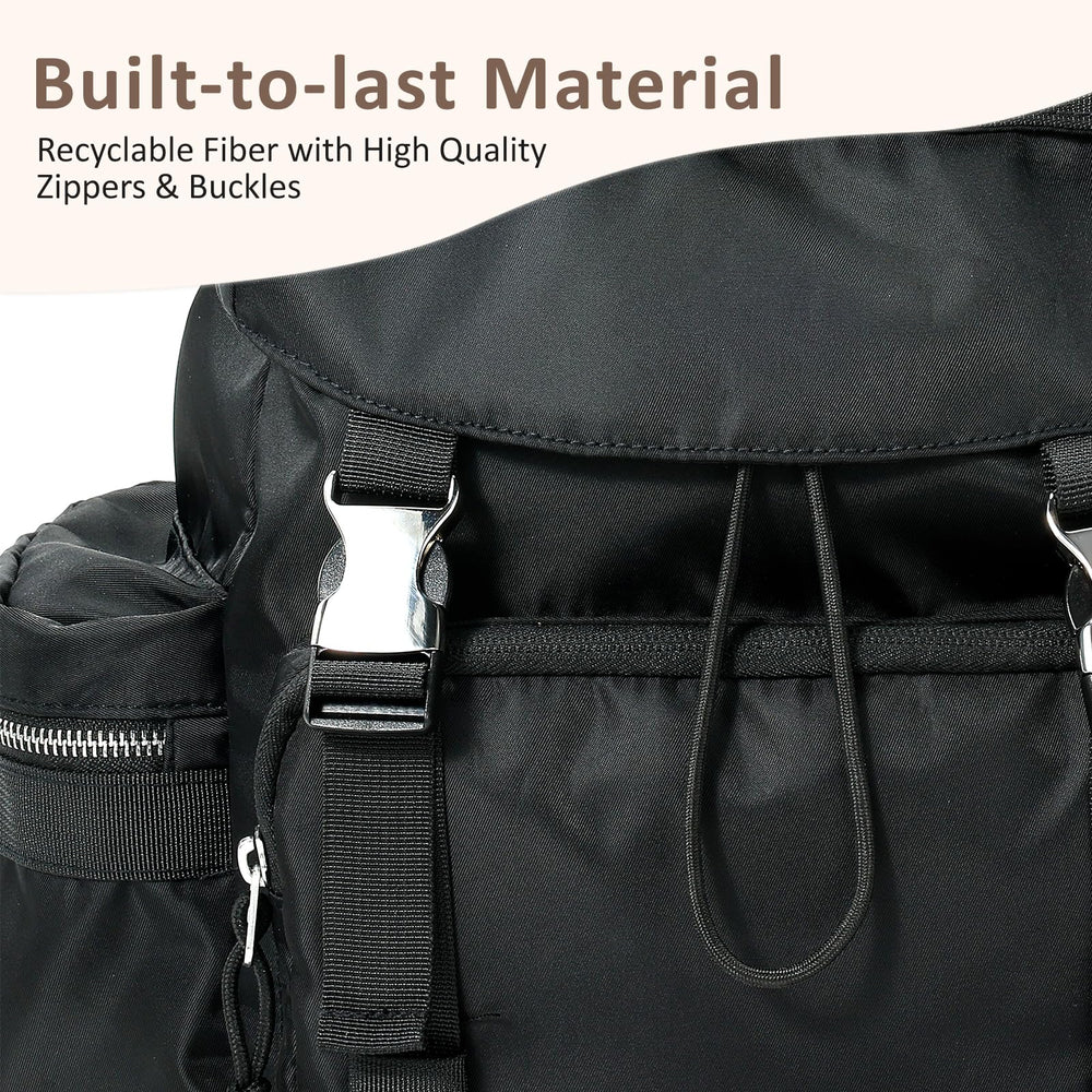 COOLREX Diaper Bag Backpack foldable diaper pad enables quick changes anywhere.