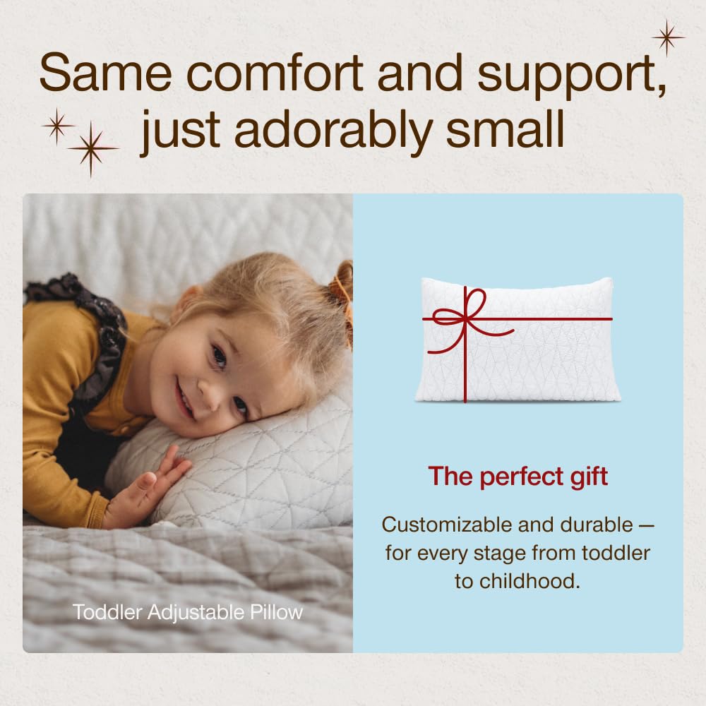 Coop Home Goods Cool+ gel infused memory foam visual emphasizes cooling performance