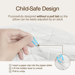 Coop Home Goods toddler pillow 19x13 size supports proper neck alignment