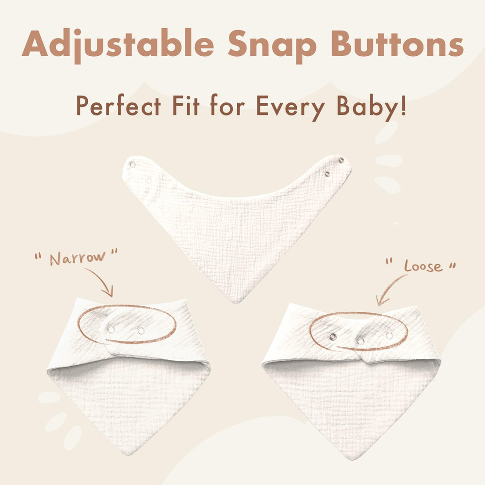 COOROBIN adjustable-snaps newborn-36m allow easy sizing and secure fit.