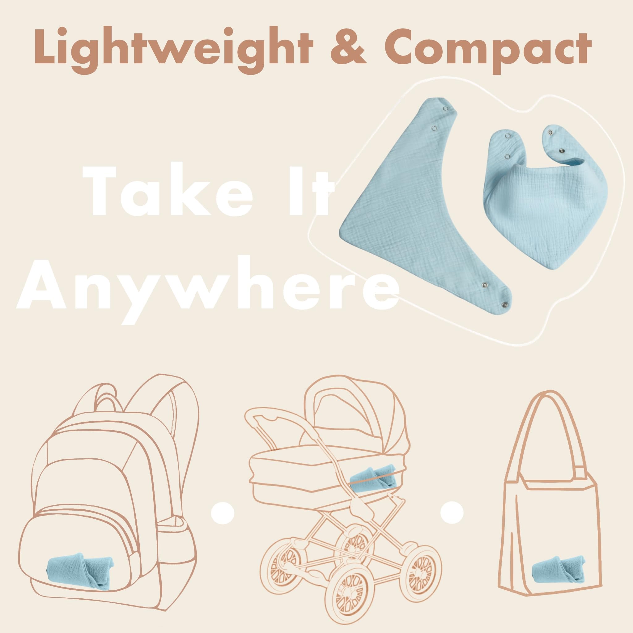 COOROBIN drool burp use bib doubles as quick clean wipe in daily routines.