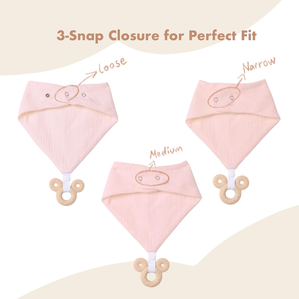 COOROBIN detachable silicone teether shown for easy cleaning and sanitize