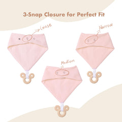 COOROBIN detachable silicone teether shown for easy cleaning and sanitize
