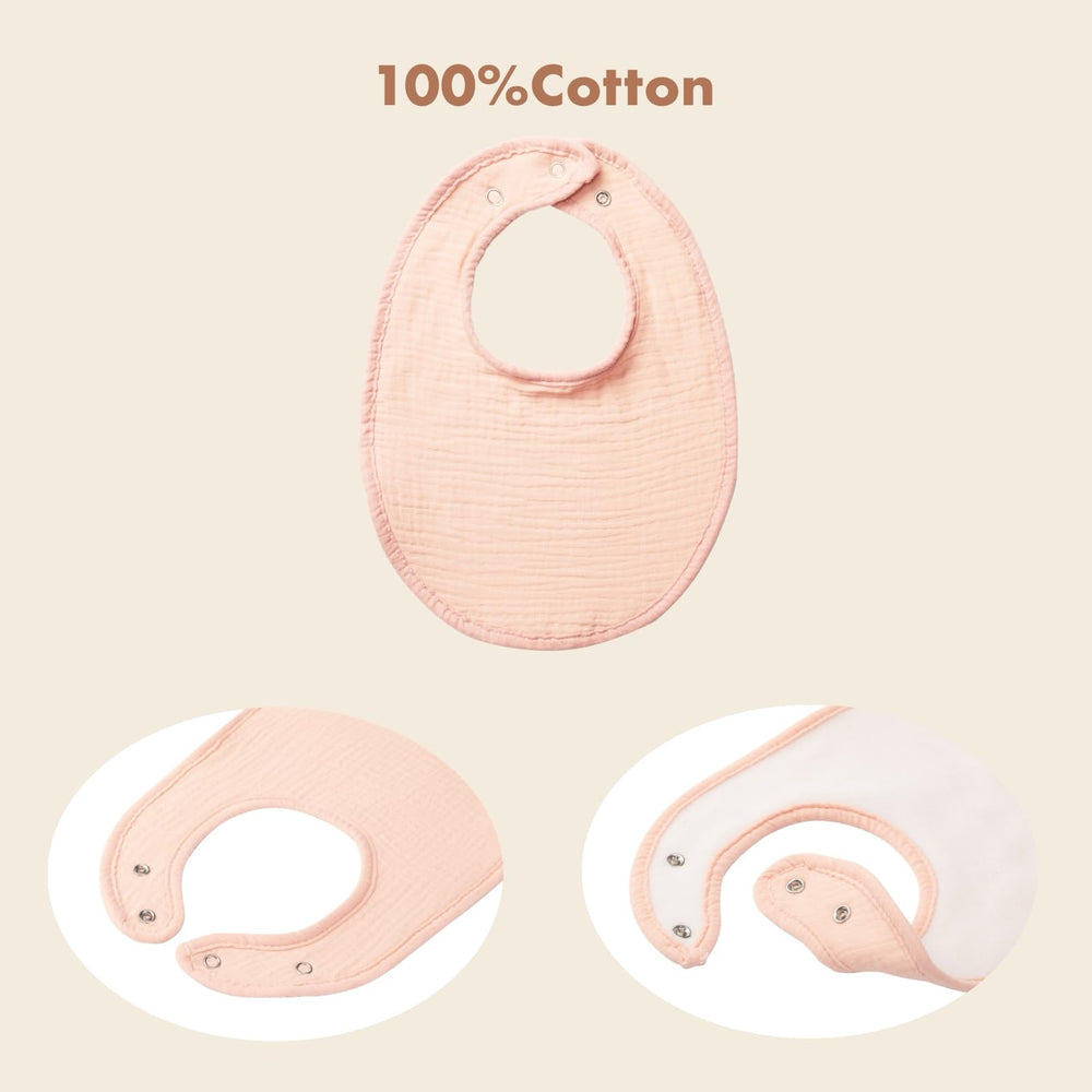 COOROBIN bibs multi-use for drool, feeding, and burping on the go