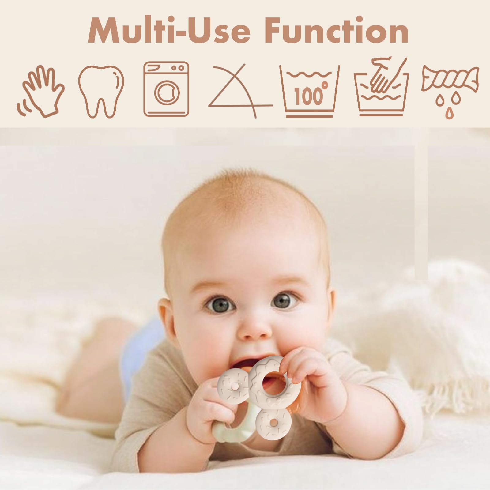 COOROBIN ultra-absorbent 3D honeycomb cotton bibs soaking up moisture