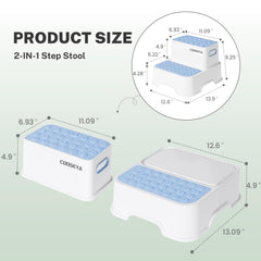 COOSEYA double-layer structure increases height for independent bathroom tasks and sink access.