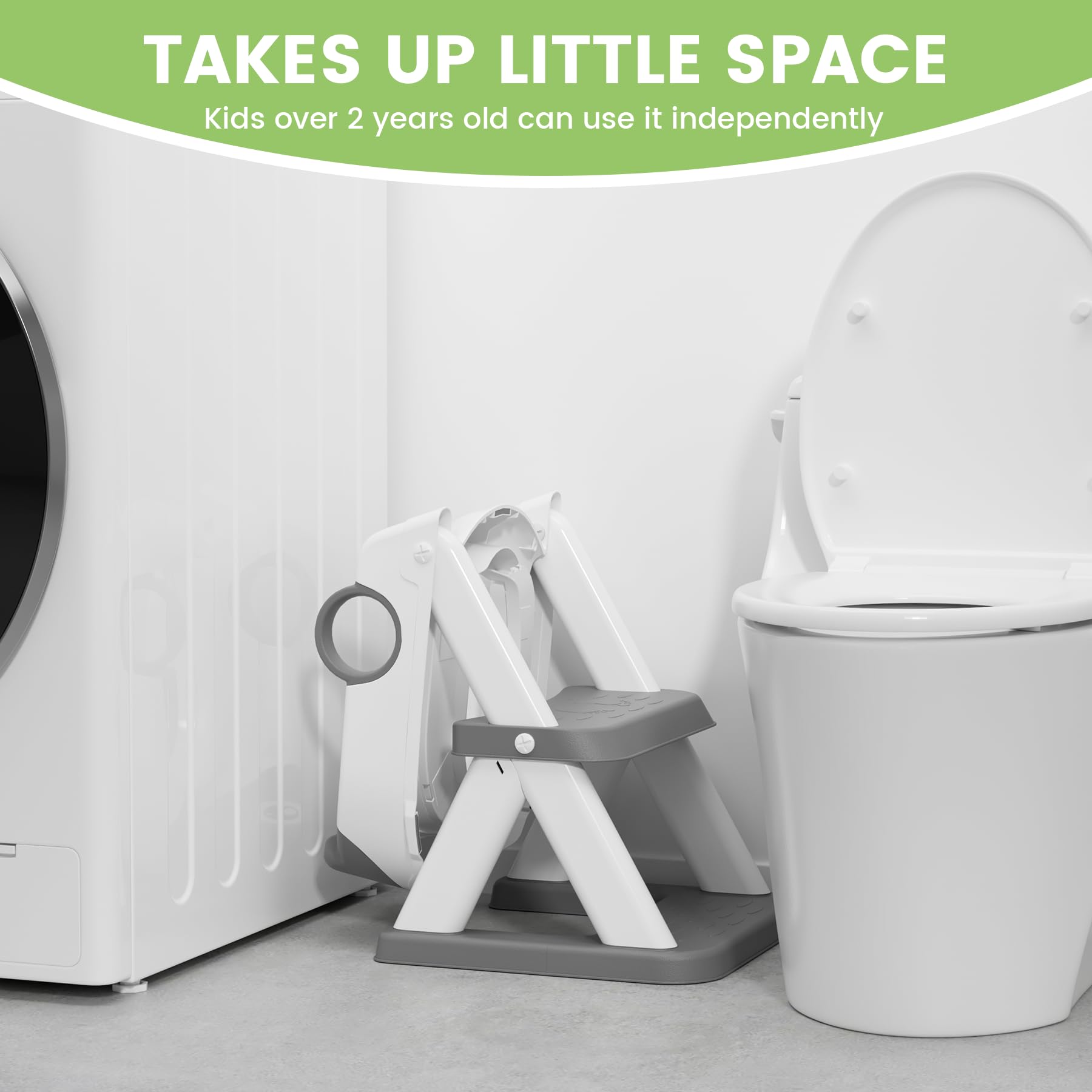 COOSEYA foldable toilet seat for kids offers portable storage and transport.