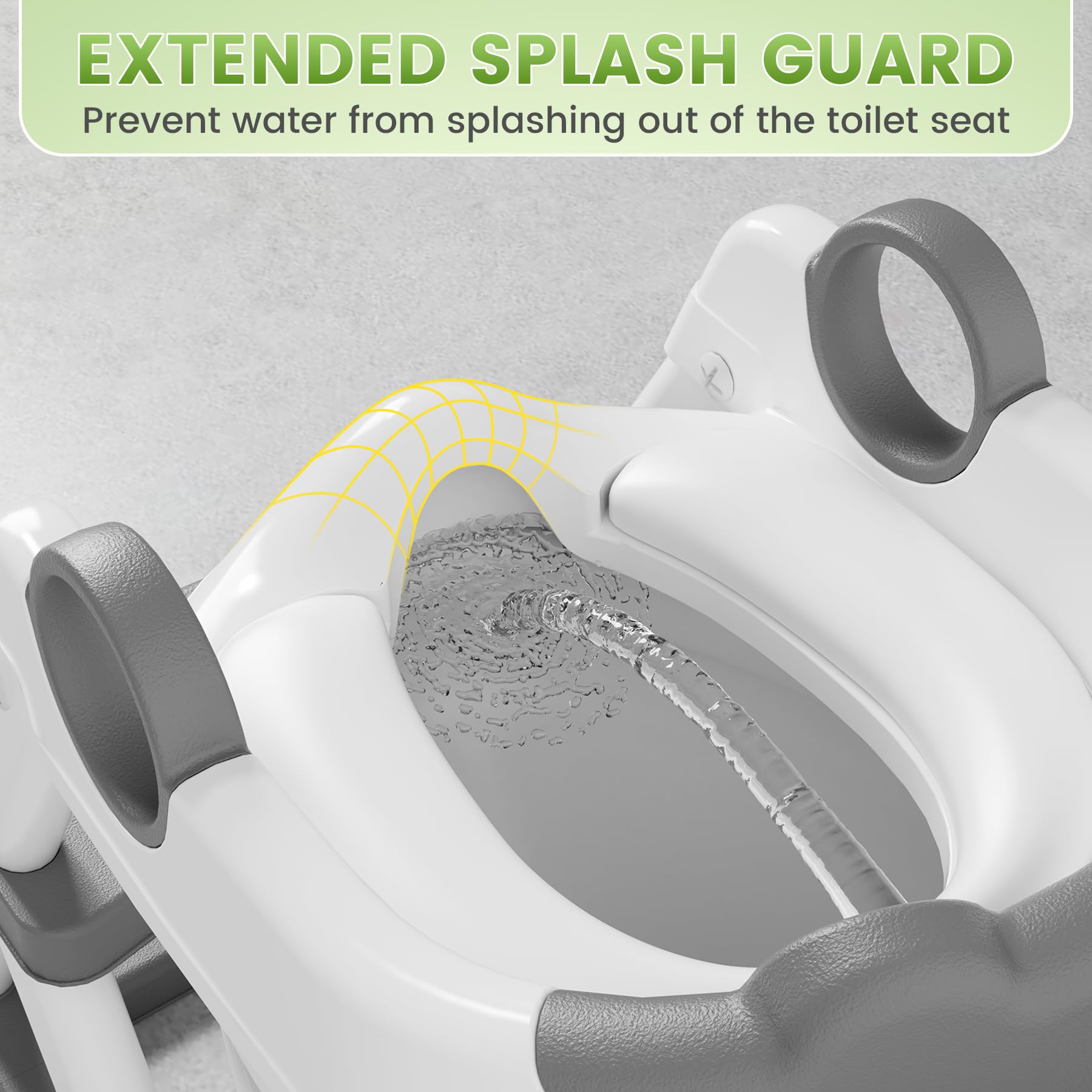 COOSEYA Frog toilet seat features soft waterproof cushion for comfortable seating.
