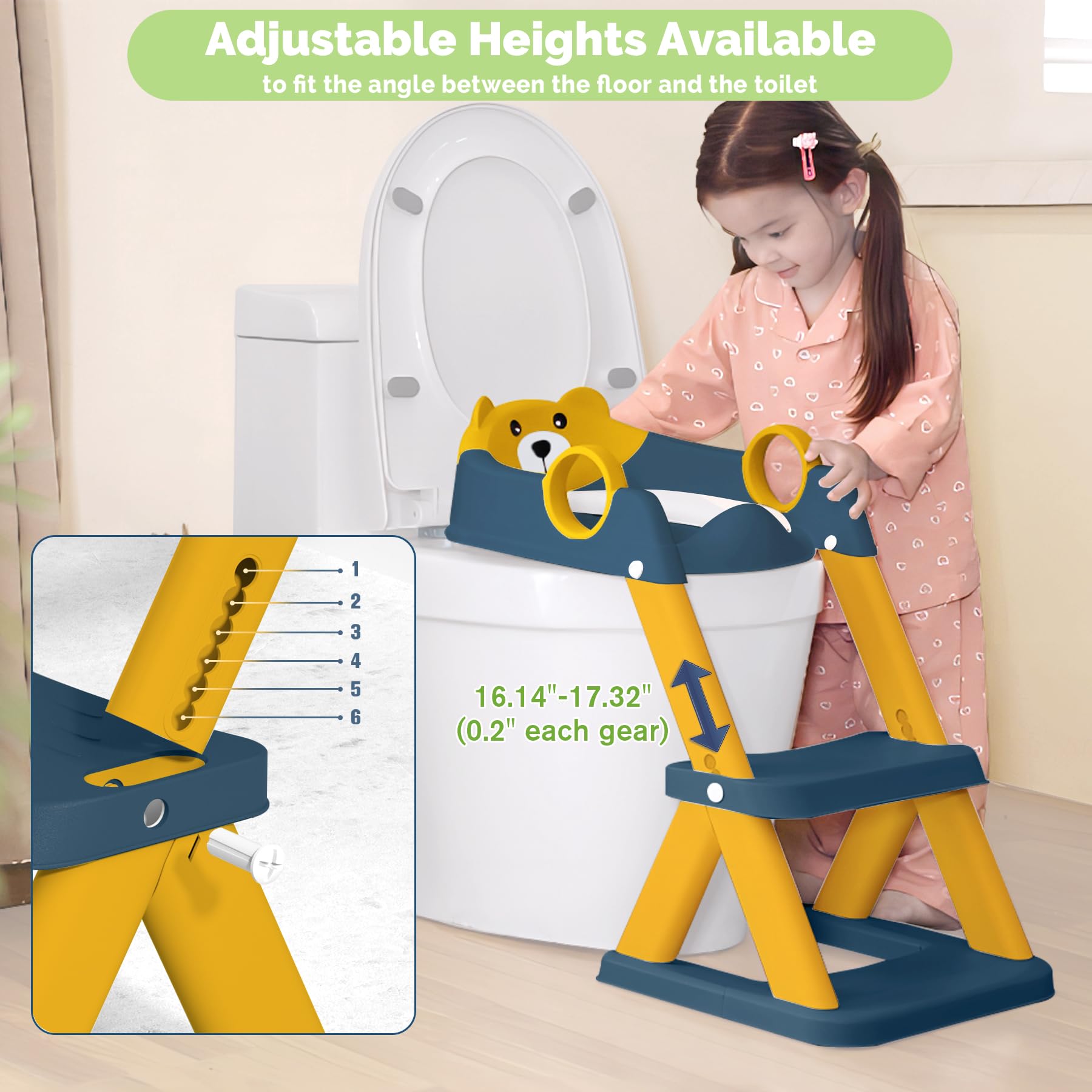 COOSEYA 2-in-1 training seat serving as a seat and step stool