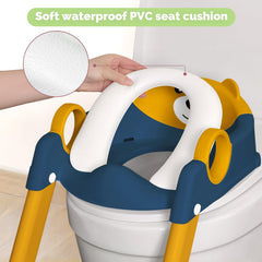COOSEYA toilet seat featuring waterproof cushion for comfortable seating