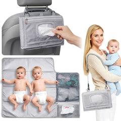 Coowarmbutb large-portable-changing-pad open provides a roomy, comfortable diaper change area on the go