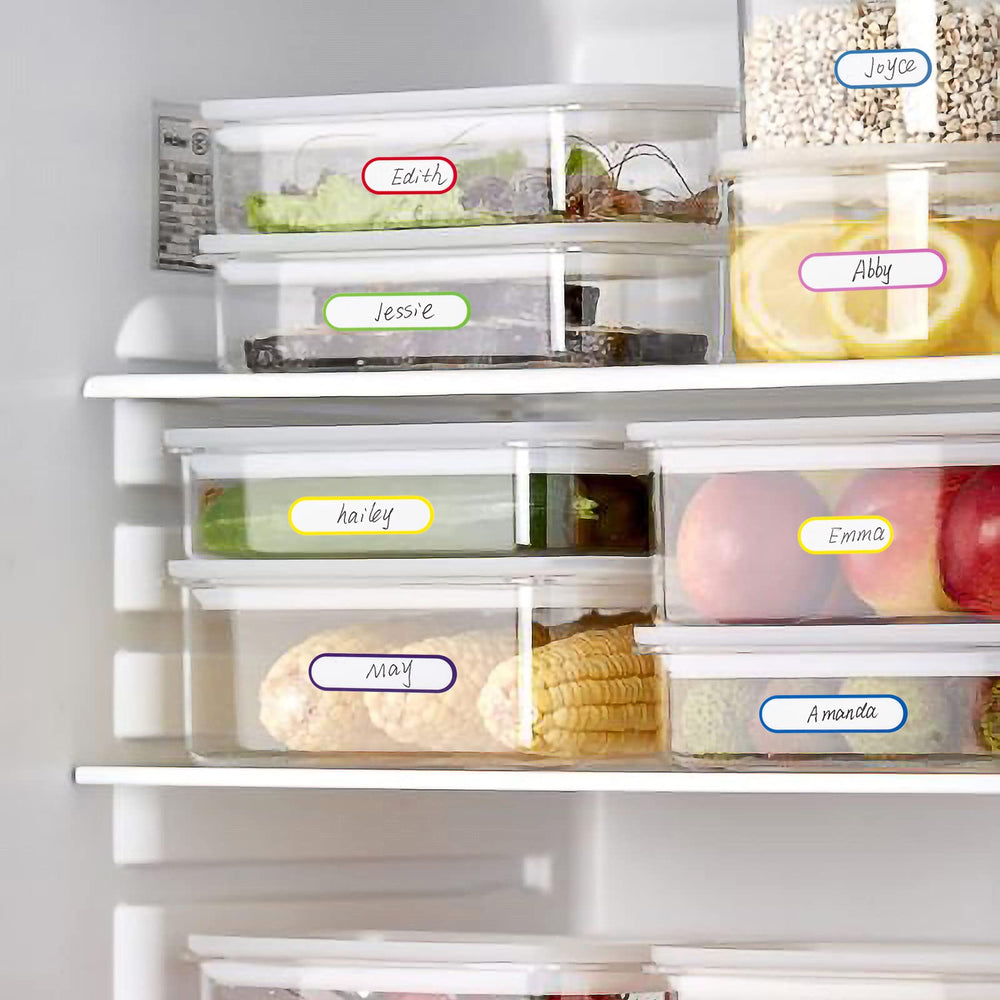 Coowayze label adheres to glass, plastic, metal, and wood.