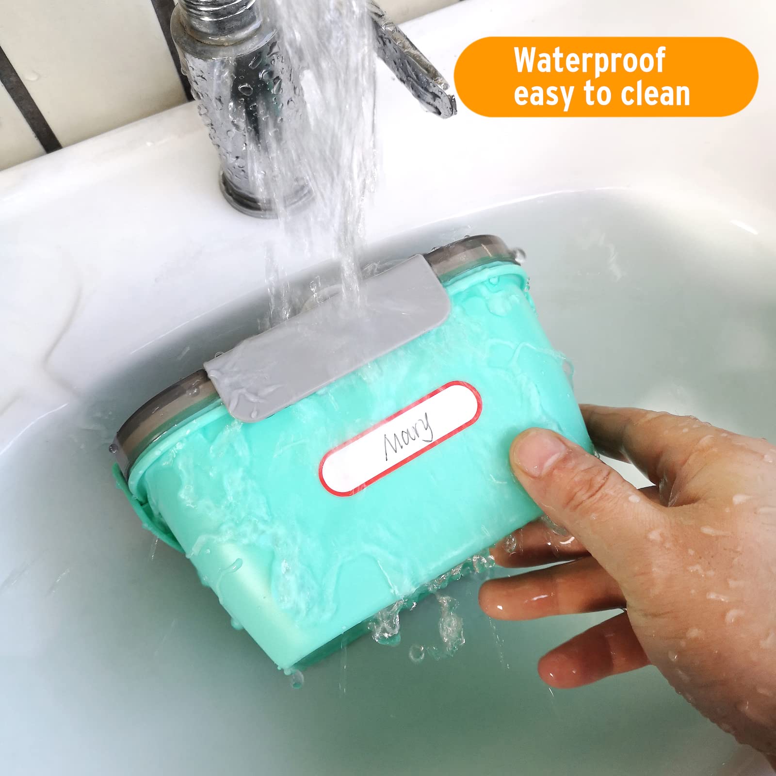 Coowayze removable label leaves no sticky residue.