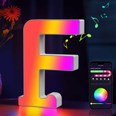 Coplsdors light-up letters with music-sync RGB for dynamic party ambiance.