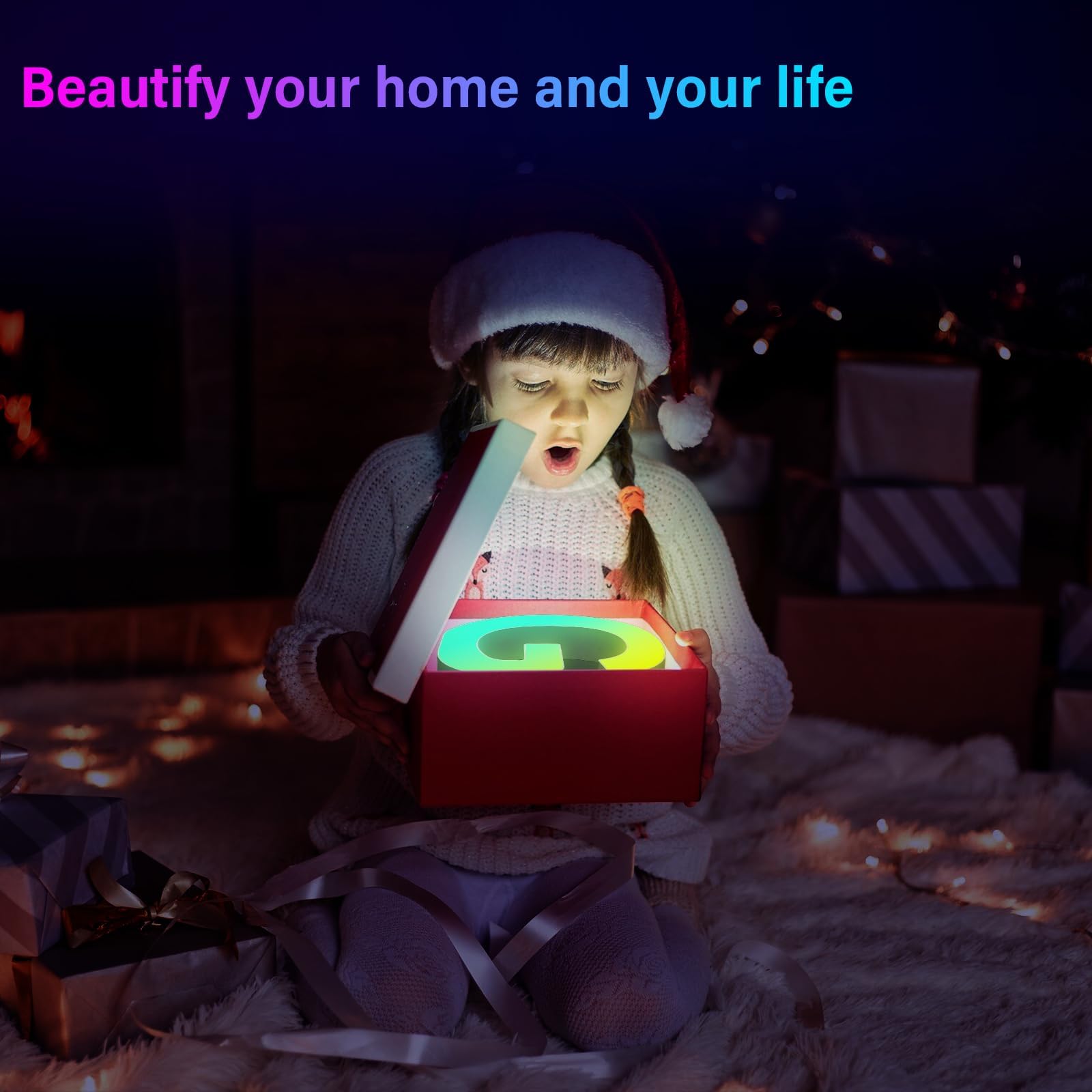 Coplsdors MRGB-S wall-mountable light-up letters with back hanging hole